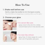 میست ژلی جوانساز و ضدچروک PDRN و کلاژن مدی کیوب medicube pink collagen glow jelly mist serum - Image 4