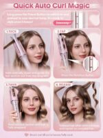 دستگاه کرلی صورتی شیگلم SHEGLAM Cupid's Charm One Touch Instant Curler