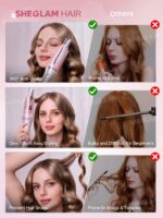 دستگاه کرلی صورتی شیگلم SHEGLAM Cupid's Charm One Touch Instant Curler - تصویر 8