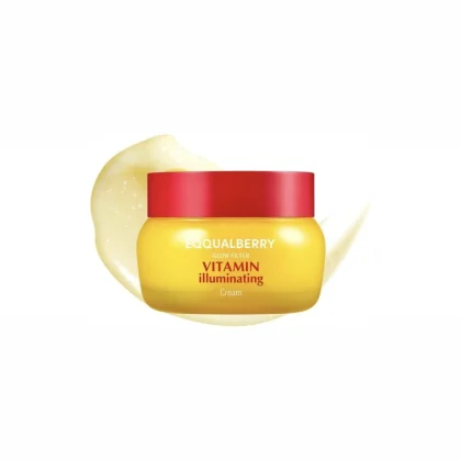 کرم ویتامین سی ضدلک و درخشان کننده اکوال بری EQQUALBERRY Vitamin Illuminating Cream