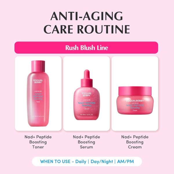 ست پپتید و NAD جوانساز و ضد پیری اکوال بری EQQUALBERRY NAD+ Peptide Boosting SET