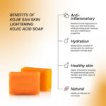 صابون ضدلک و روشن کننده کوجیک اسید صورت و بدن کوجی سان Kojie San Skin Lightening Kojic Acid Soap - Image 2