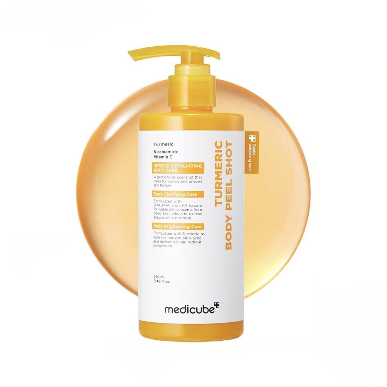 پیلینگ شات بدن کوجیک اسید و زردچوبه مدی کیوب MEDICUBE KOJIC ACID TURMERIC BODY PEEL SHOT پیلینگ شات بدن کوجیک اسید و زردچوبه مدی کیوب MEDICUBE KOJIC ACID TURMERIC BODY PEEL SHOT