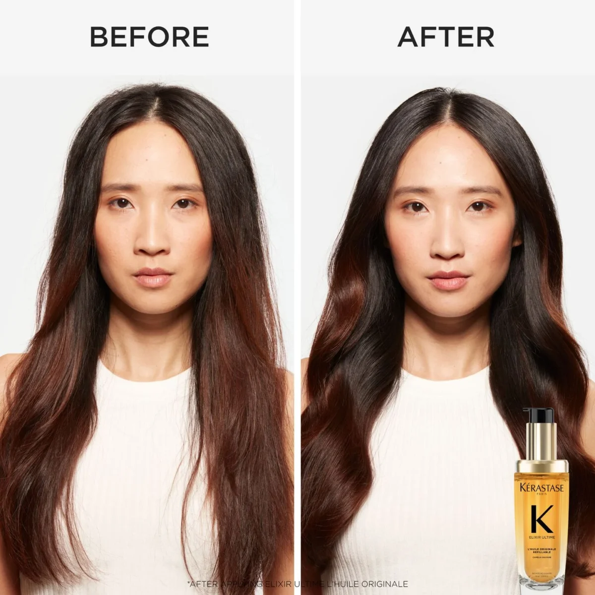 روغن مو درخشان تقویت و نرم کننده کراستاس KERASTASE ELIXIR ULTIME OIL REFILLABLE - Image 4