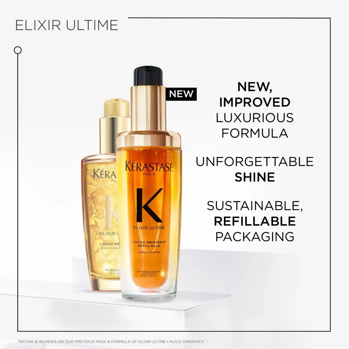 روغن مو درخشان تقویت و نرم کننده کراستاس KERASTASE ELIXIR ULTIME OIL REFILLABLE - Image 6
