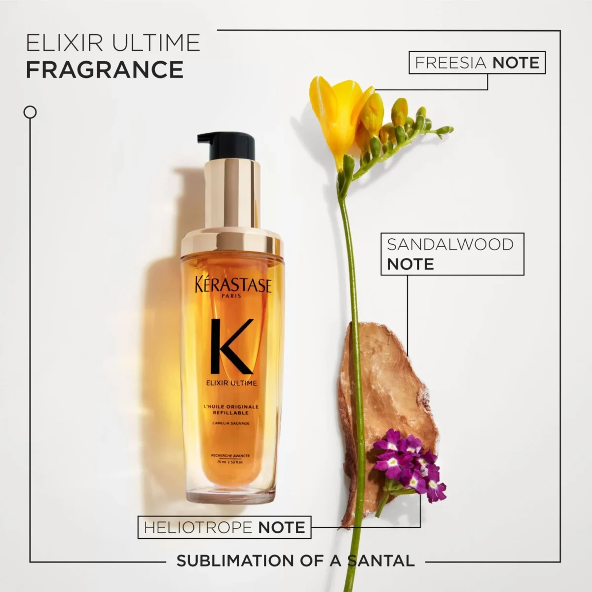 روغن مو درخشان تقویت و نرم کننده کراستاس KERASTASE ELIXIR ULTIME OIL REFILLABLE - Image 8