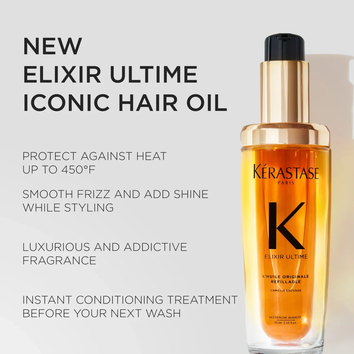 روغن مو درخشان تقویت و نرم کننده کراستاس KERASTASE ELIXIR ULTIME OIL REFILLABLE - Image 12