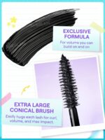 ریمل حجم دهنده مگا مشکی شیگلم sheglam major lash impact lashlighter - Image 3