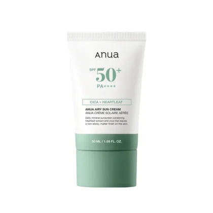 ضدافتاب ضد التهاب و مرطوب کننده آنوا ANUA AIRY SUN CREAM CICA+HEARTLEAF