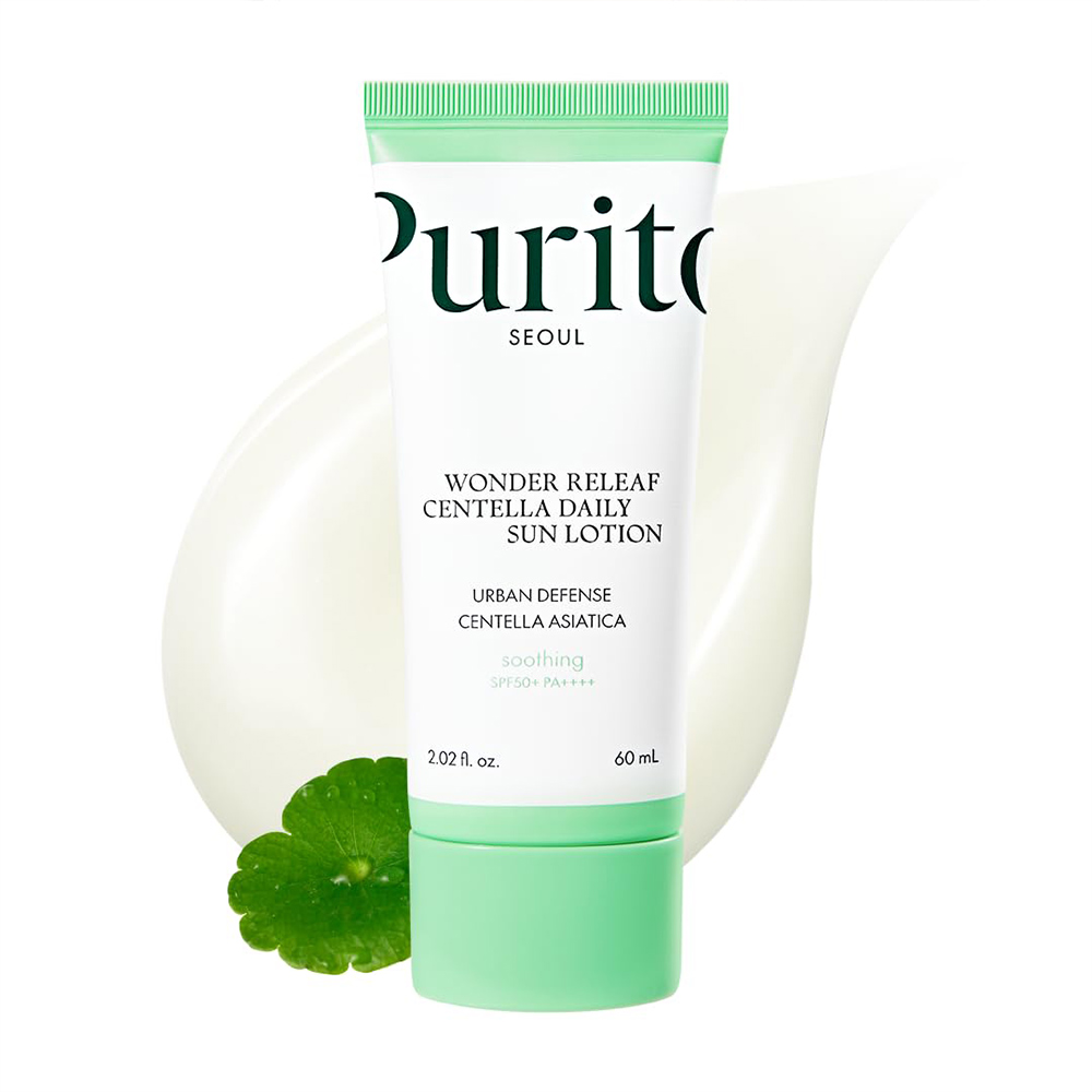 ضدافتاب تسکین دهنده و مرطوب کننده پوریتو PURITO WONDER RELEAF CENTELLA DAILY SUN LOTION ضدافتاب تسکین دهنده و مرطوب کننده پوریتو PURITO WONDER RELEAF CENTELLA DAILY SUN LOTION