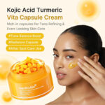 کرم کپسولی کوجیک اسید و زردچوبه ضدلک و روشن کننده مدی کیوب MEDICUBE Kojic acid & Turmeric vita capsule cream