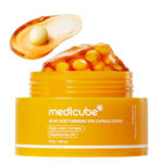 کرم کپسولی کوجیک اسید و زردچوبه ضدلک و روشن کننده مدی کیوب MEDICUBE Kojic acid & Turmeric vita capsule cream