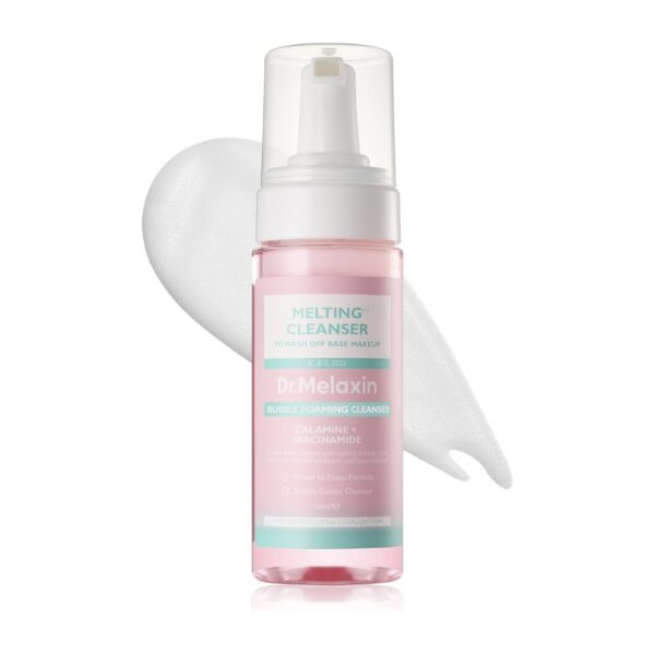 شوینده عمیق حبابی ارایش پاک کن و آبرسان دکتر ملاکسین DR.MELAXIN CLEANSER BUBBLE FOAMING CLEANSER
