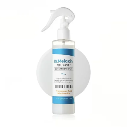 اسپری پیل شات بدن TX دکتر ملاکسین لایه بردار و روشن کننده Dr.Melaxin EXFOLIATING PEEL SHOT SPRAY