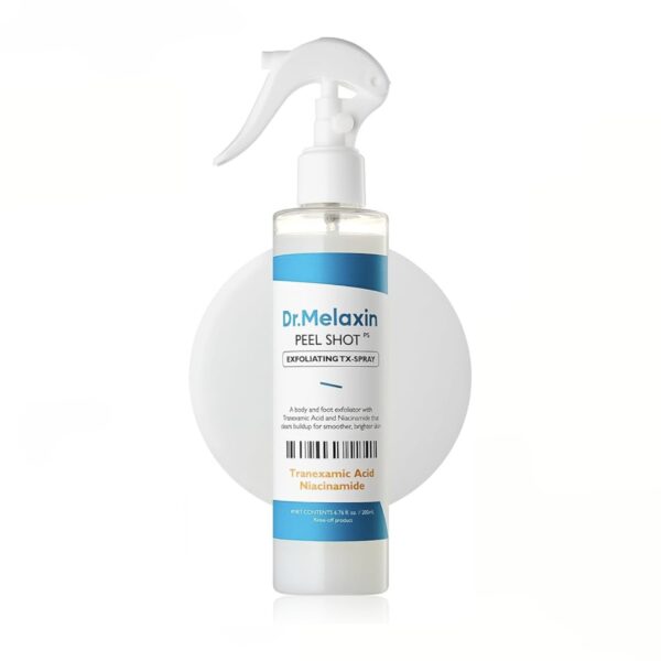 اسپری پیل شات بدن TX دکتر ملاکسین لایه بردار و روشن کننده Dr.Melaxin EXFOLIATING PEEL SHOT SPRAY