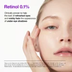 کرم دورچشم رتینول و کافیین جوانساز و ضد پف آنوا ANUA RETINOL 0.1 CAFFINE REVIT EYE CREAM - Image 7