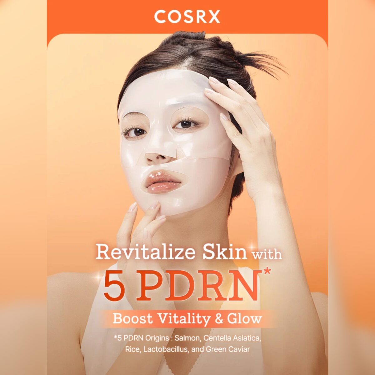 ماسک هیدروژلی آبرسان و PDRN احیا و جوانساز کوزارکس COSRX PDRN HYALO VITAL HYDRATING MASK