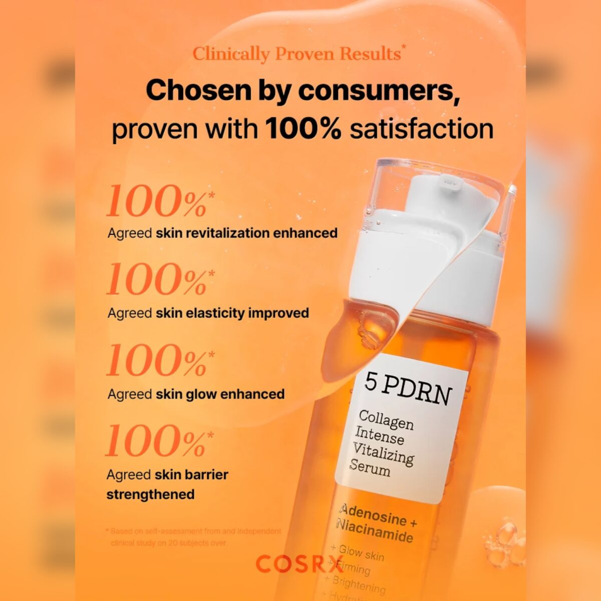 سرم کلاژن و PDRN جوانساز و درخشان کننده کوزارکس COSRX 5PDRN COLLAGEN INTENSE VIT SERUM - Image 4