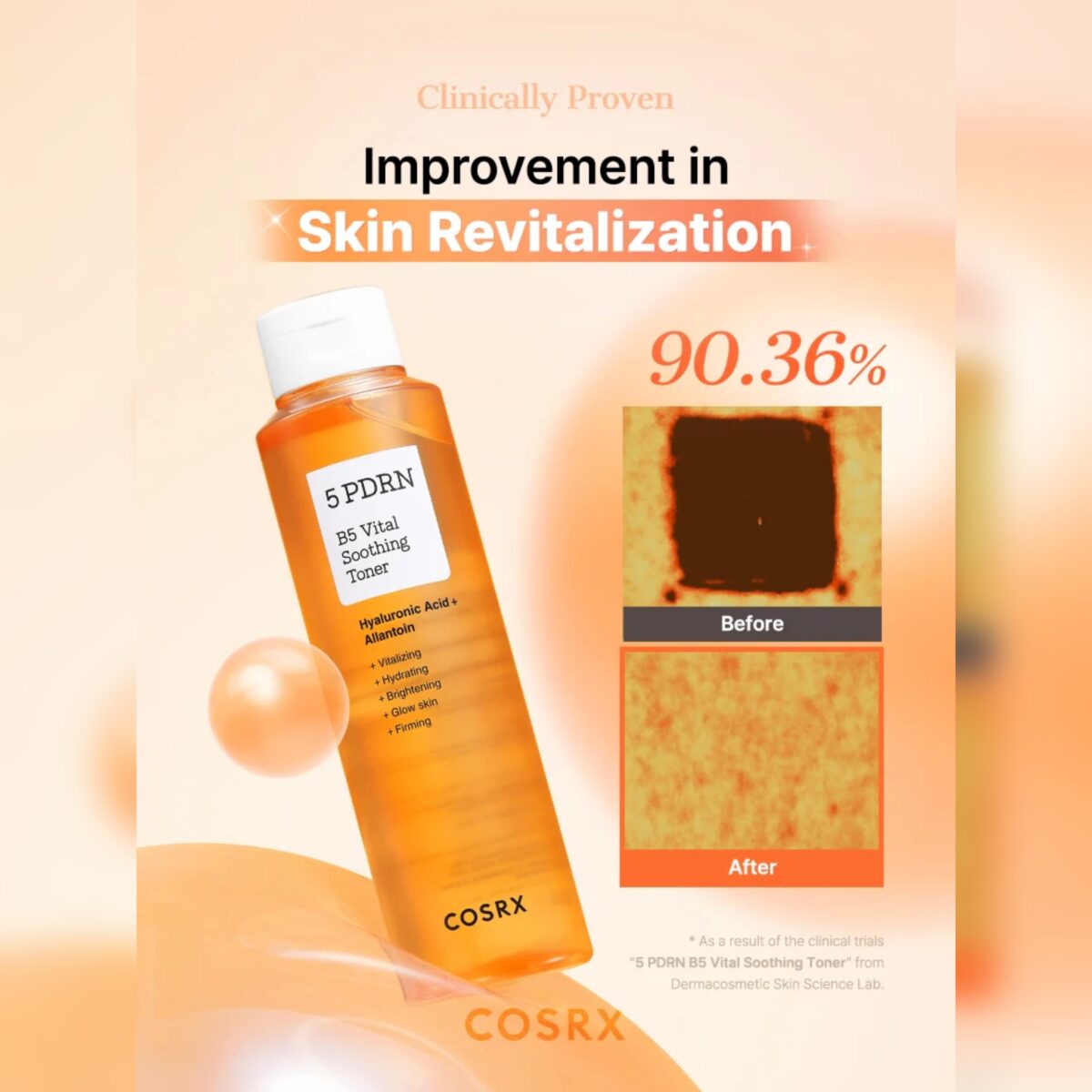 تونر 5 PDRN احیا و درخشان کننده کوزارکس COSRX 5PDRN B5 VITAL SOOTHING TONER - Image 9