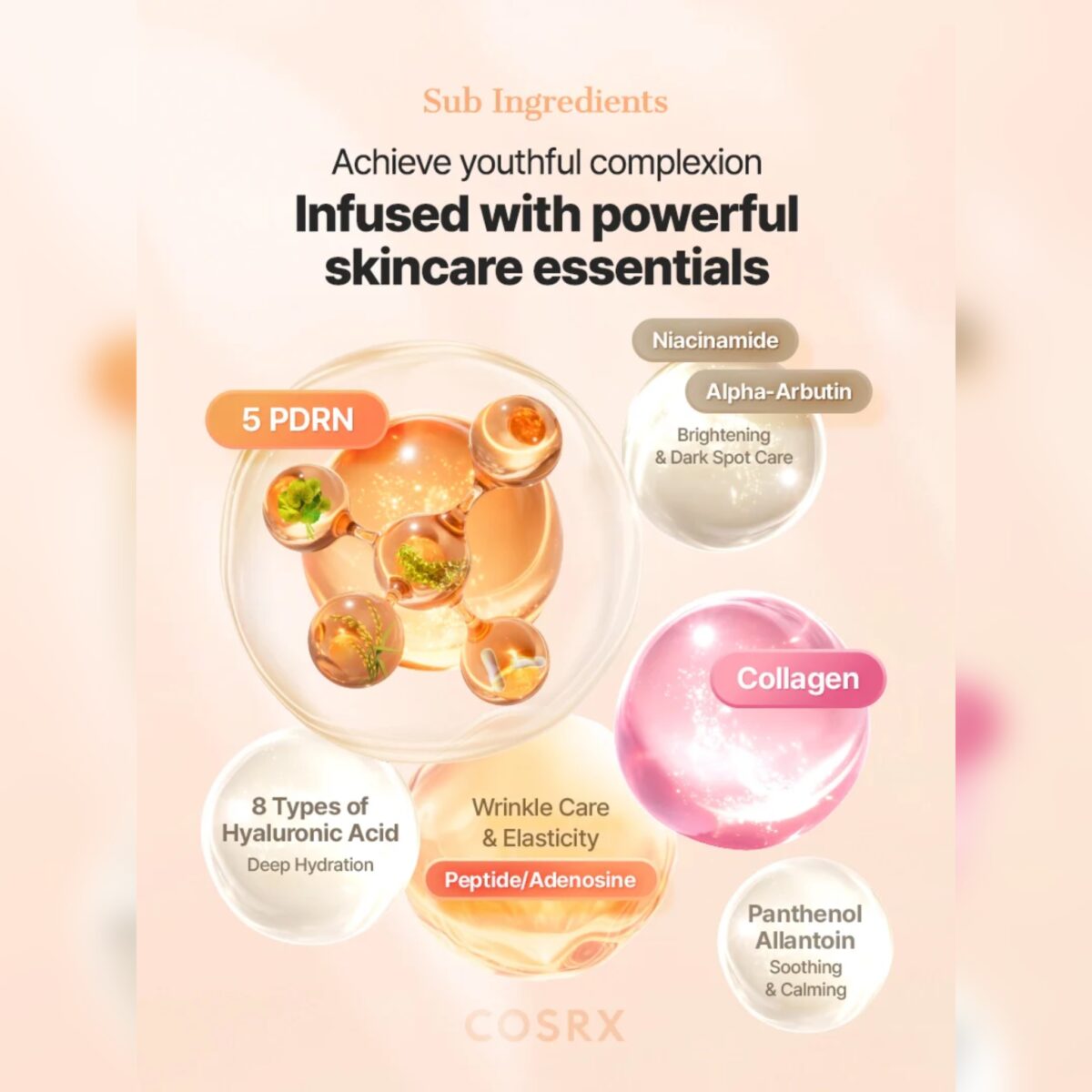 سرم کلاژن و PDRN جوانساز و درخشان کننده کوزارکس COSRX 5PDRN COLLAGEN INTENSE VIT SERUM - Image 10