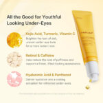 سرم دورچشم ژلی کوجیک اسید و زردچوبه مدی کیوب روشن کننده و ضد پف MEDICUBE Kojic acid & Turmeric vita GEL EYE SERUM - Image 7