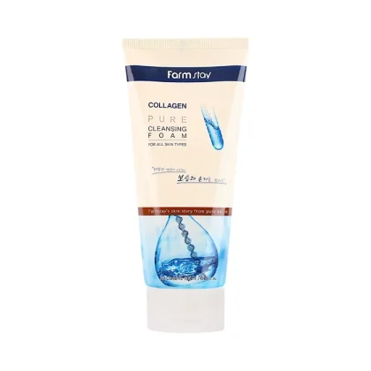 فوم شستشو کلاژن و هیالورانیک فارم استی FARMSTAY COLLAGEN PURE CLEANSING FOAM