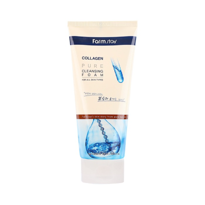 فوم شستشو کلاژن و هیالورانیک فارم استی FARMSTAY COLLAGEN PURE CLEANSING FOAM