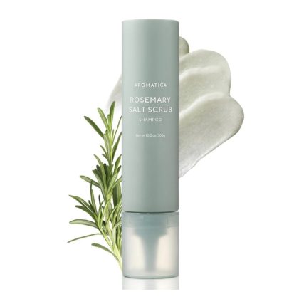شامپو اسکالپ اسکراپ رزماری آروماتیکا پاکسازی کف سر و رشد مجدد AROMATICA Rosemary Salt Scrub Shampoo