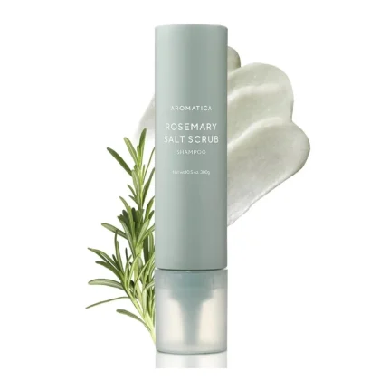 شامپو اسکالپ اسکراپ رزماری آروماتیکا پاکسازی کف سر و رشد مجدد AROMATICA Rosemary Salt Scrub Shampoo