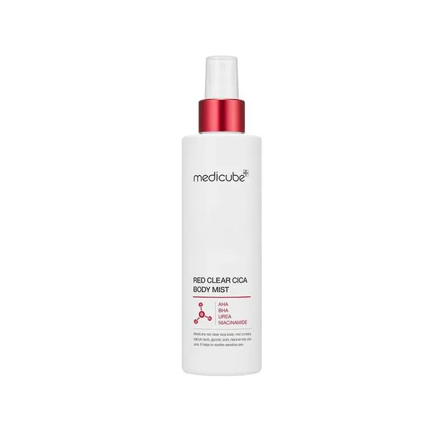 اسپری ضدجوش و لک قوی بدن مدی کیوب medicube Red Clear Cica Body Mist اسپری ضدجوش و لک قوی بدن مدی کیوب medicube Red Clear Cica Body Mist