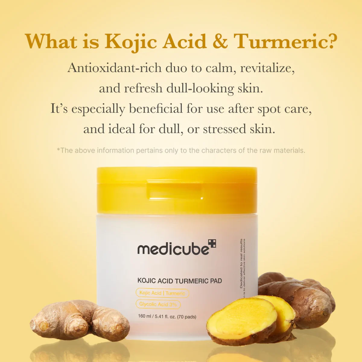 تونر پد کوجیک اسید و زردچوبه ضدلک تیره و روشن کننده مدی کیوب MEDICUBE Kojic Acid Tumeric Toner Pad - Image 4