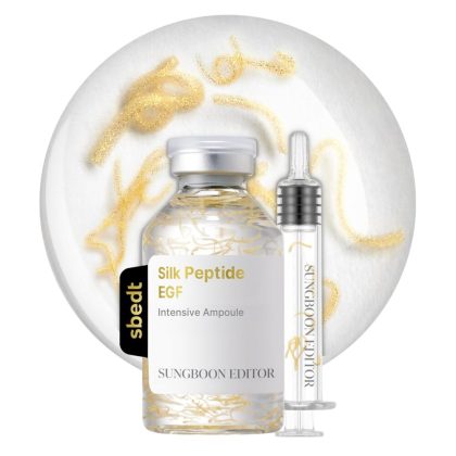 سرم کلاژن پپتید و طلا جوانساز لیفتینگ و آبرسان 72 ساعته سونگ بون ادیتور sungbooneditor Deep Collagen Silk Peptide EGF Intensive Ampoule