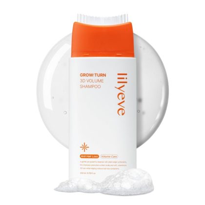 شامپو ضد ریزش و حجم دهنده موی لیلیوئه lilyeve GrowTurn 3D Volume Shampoo with Brush