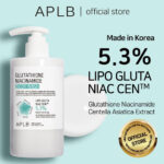 شوینده بدن گلوتاتیون و نیاسین آمید روشن کننده قوی پوست APLB Glutathione Niacinamide Body Lotion - Image 2