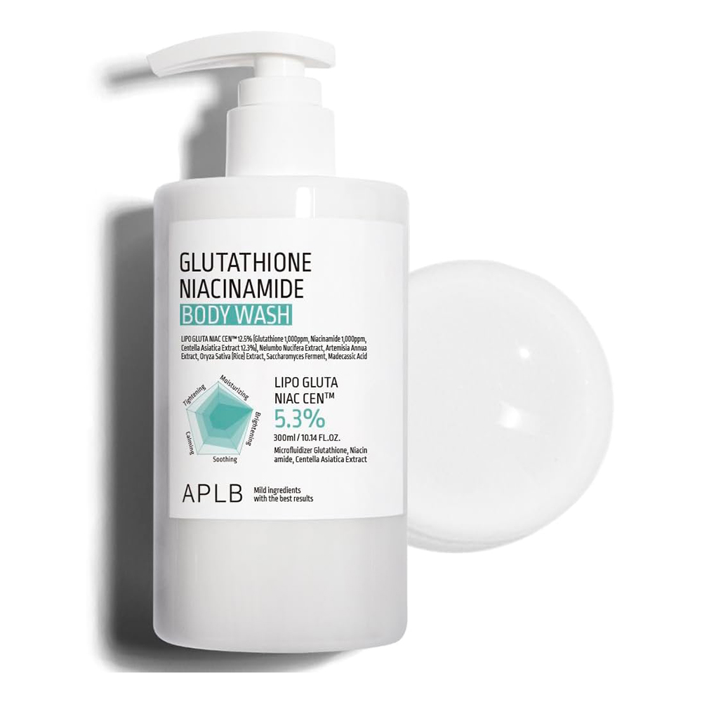 شوینده بدن گلوتاتیون و نیاسین آمید روشن کننده قوی پوست APLB Glutathione Niacinamide Body Lotion شوینده بدن گلوتاتیون و نیاسین آمید روشن کننده قوی پوست APLB Glutathione Niacinamide Body Lotion