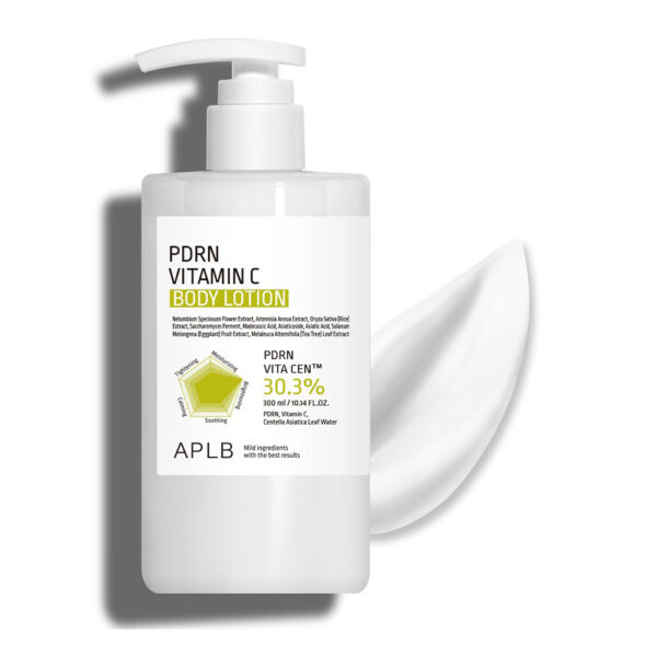 لوسیون بدن ویتامین سی و PDRN روشن کننده و احیا پوست APLB BODY LOTION PDRN & VITAMIN C