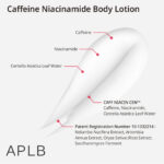 لوسیون بدن کافئین و نیاسین آمید ضد لک و تیرگی بدن APLB BODY LOTION CAFFEINE NIACINAMIDE - Image 2