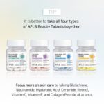 مکمل رتینول و ویتامین سی جوانساز و ضد چین چروک پوست APLB Retinol Vitamin C E Beauty Tablet