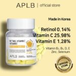 مکمل رتینول و ویتامین سی جوانساز و کاهش دهنده منافذ پوست APLB Retinol Vitamin C E Beauty Tablet - Image 2