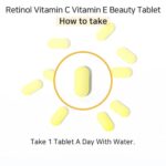 مکمل رتینول و ویتامین سی جوانساز و کاهش دهنده منافذ پوست APLB Retinol Vitamin C E Beauty Tablet - Image 8