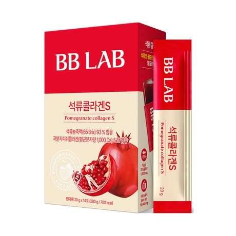 مکمل ژلی کلاژن انار پوست شیشه ای بی بی لب BB LAB Pomegranate Collagen S