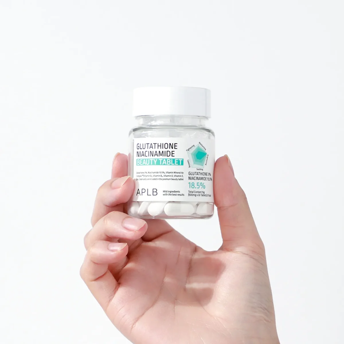 مکمل گلوتاتیون و نیاسین روشن و درخشان کننده پوست APLB Glutathione Niacinamide Beauty - Image 17