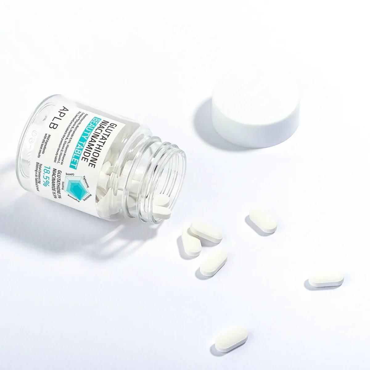 مکمل گلوتاتیون و نیاسین روشن و درخشان کننده پوست APLB Glutathione Niacinamide Beauty - Image 16