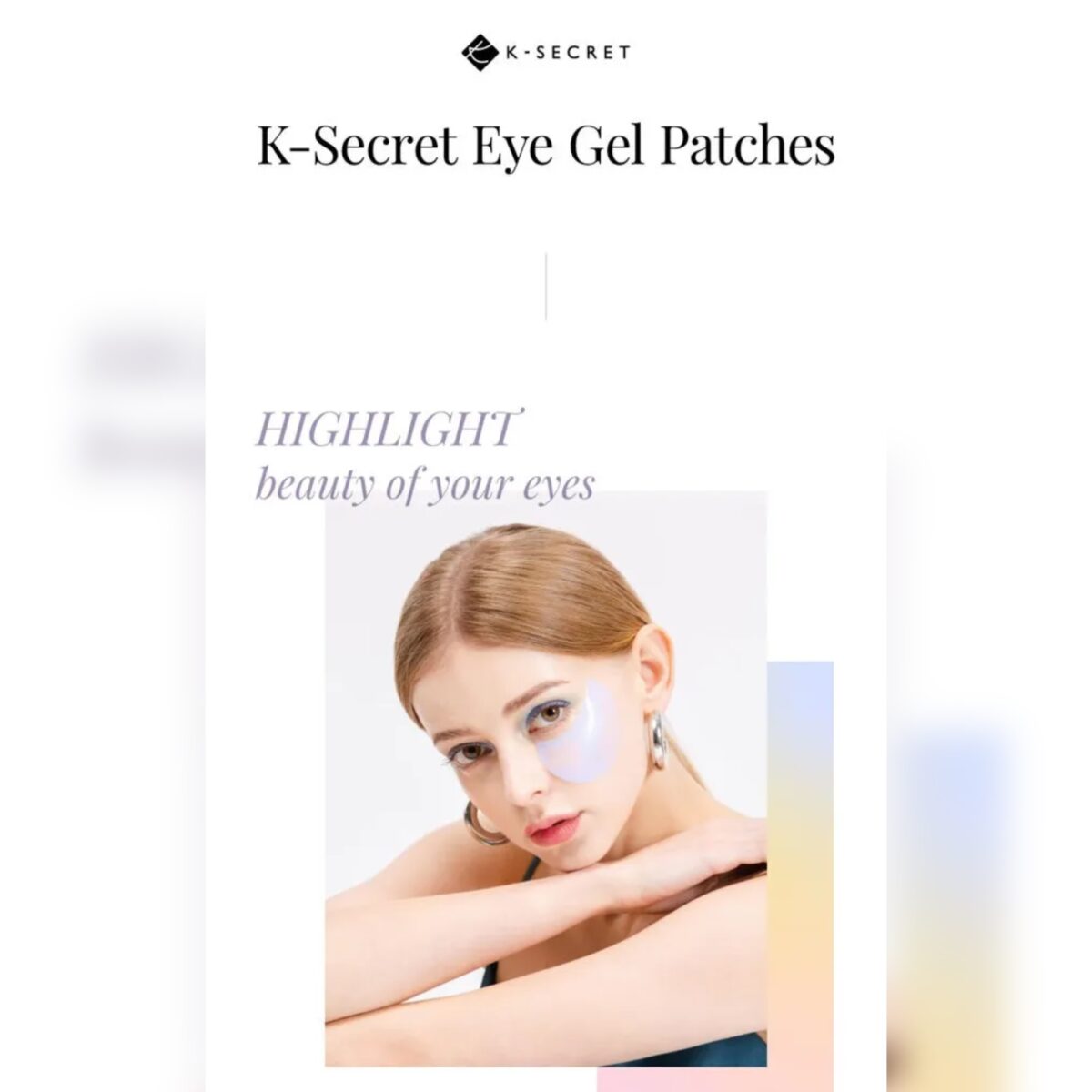 پچ چشم ژلی رتینول جوانساز و ضدچروک کی سکرت K-SECRET ADVANCED REGENERATING EYE GEL PATCHES - Image 2