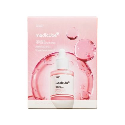 پک سرم ماسک PDRN صورتی و پپتید جوانساز و ضدچروک مدی کیوب MEDICUBE PDRN PINK PEPTIDE SERUM MASK