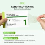 پک ماسک بینی 3 مرحله کاکتوس دکتر ملاکسین DR.MELAXIN CACTOX 3-Step Nose Mask Pack - Image 7
