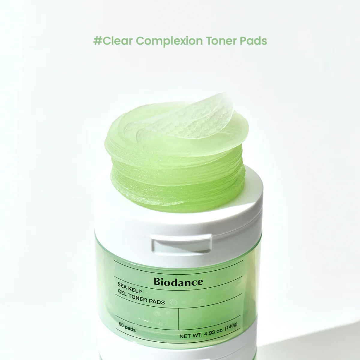ژل تونر پد ضدجوش و کنترل چربی جلبک دریا بیودنس Biodance Sea Kelp Gel Toner Pads - Image 11