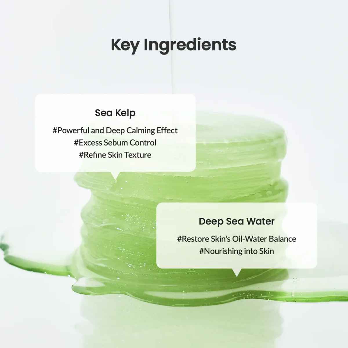ژل تونر پد ضدجوش و کنترل چربی جلبک دریا بیودنس Biodance Sea Kelp Gel Toner Pads - Image 6