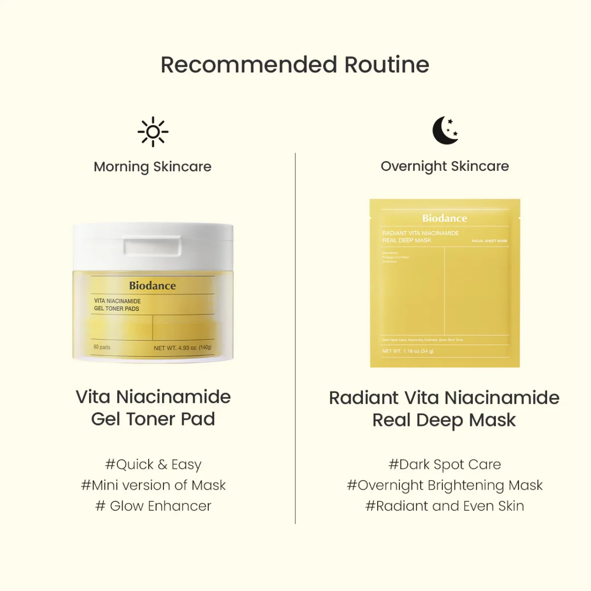 ژل تونر پد نیاسین آمید ضد لک و روشن کننده بیودنس BIODANCE Vita Niacinamide Gel Toner Pads - Image 7