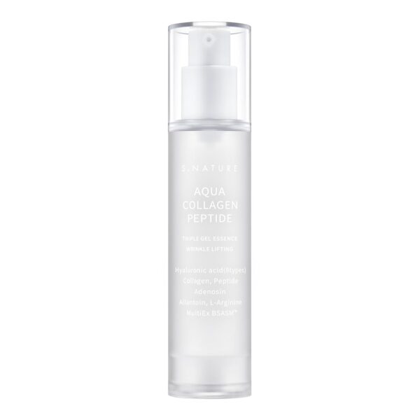 اسنس 3گانه ژلی کلاژن و پپتید اس نیچر آبرسان ضدچروک التهاب S.NATURE Aqua Collagen Peptide Triple Gel Essence